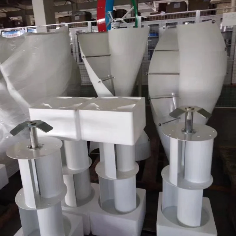 Spiral Vertical Axis Wind Turbine Generators System 1000W 2000W 3000W 5000W Home Use Low Rpm Wind Turbine