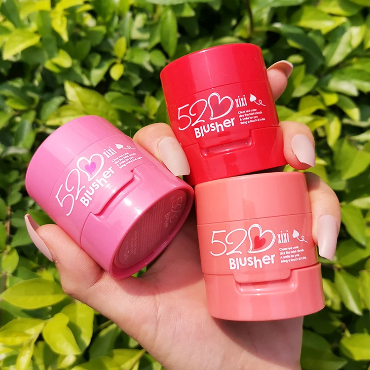 Женская осветляющая кожа, натуральные мягкие румяна розового, розового, красного, оранжевого цвета в форме сердца, подушка