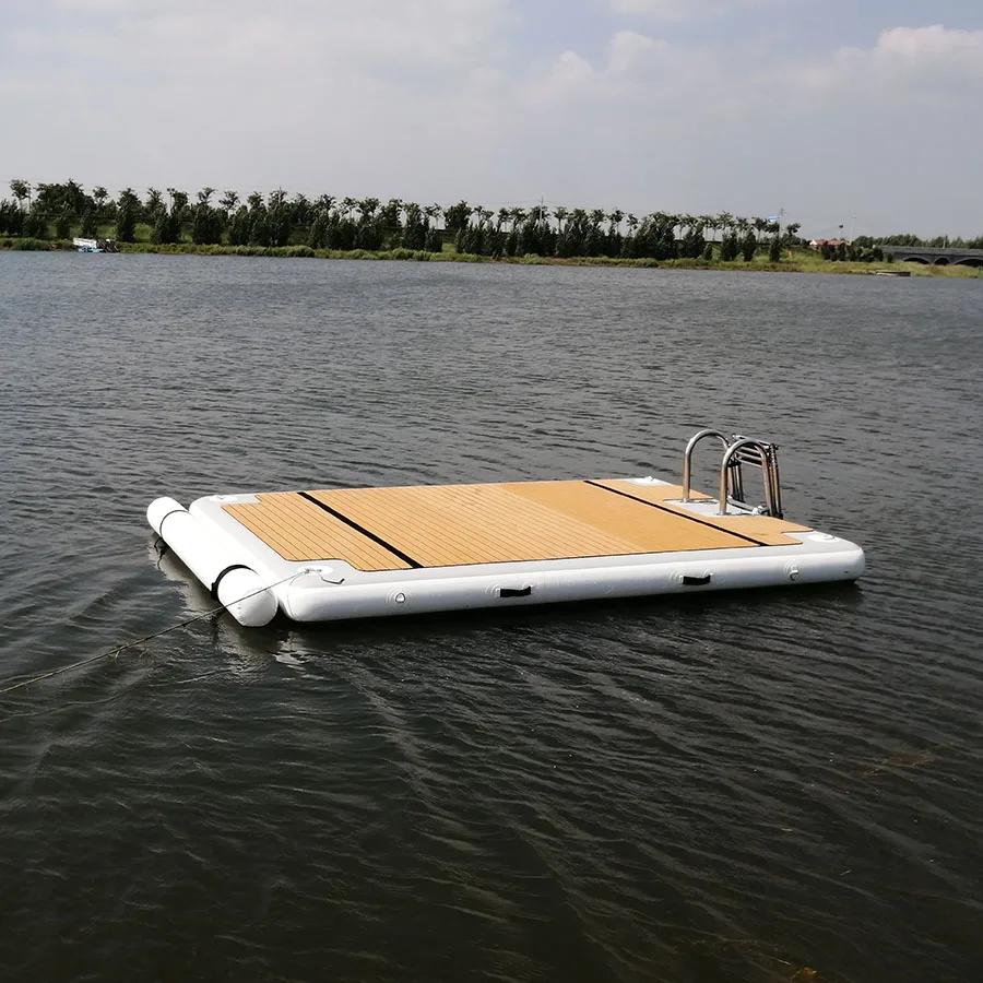 swim platform inflatable floating pontoon sea