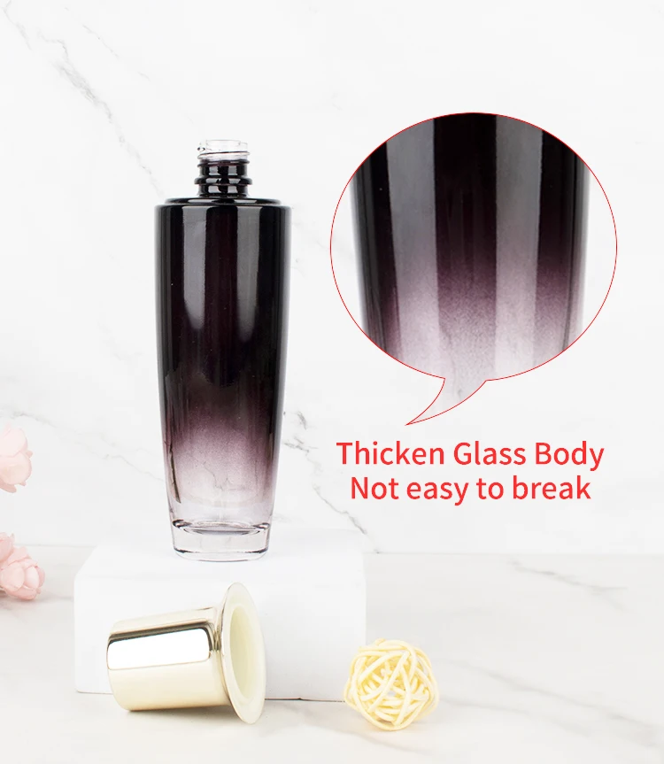 luxury skincare packaging cosmetic glass bottles 30g 50g 30ml 50ml 90ml 110ml 130ml new glass essence lotion pump bottle 30ml factory