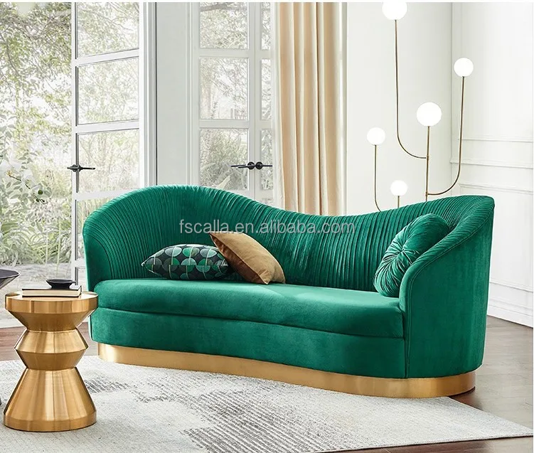 Modern Loveseat Velvet Romantic Wedding Sofa For Living Room Events