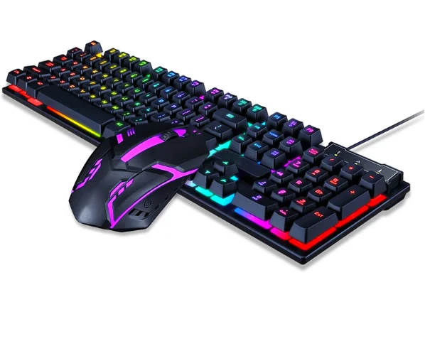 Gaming Keyboard Mouse Combos Wired Keyboard with Backlight Waterproof Computer Game Keyboards Gamer Gaming Mouse Set