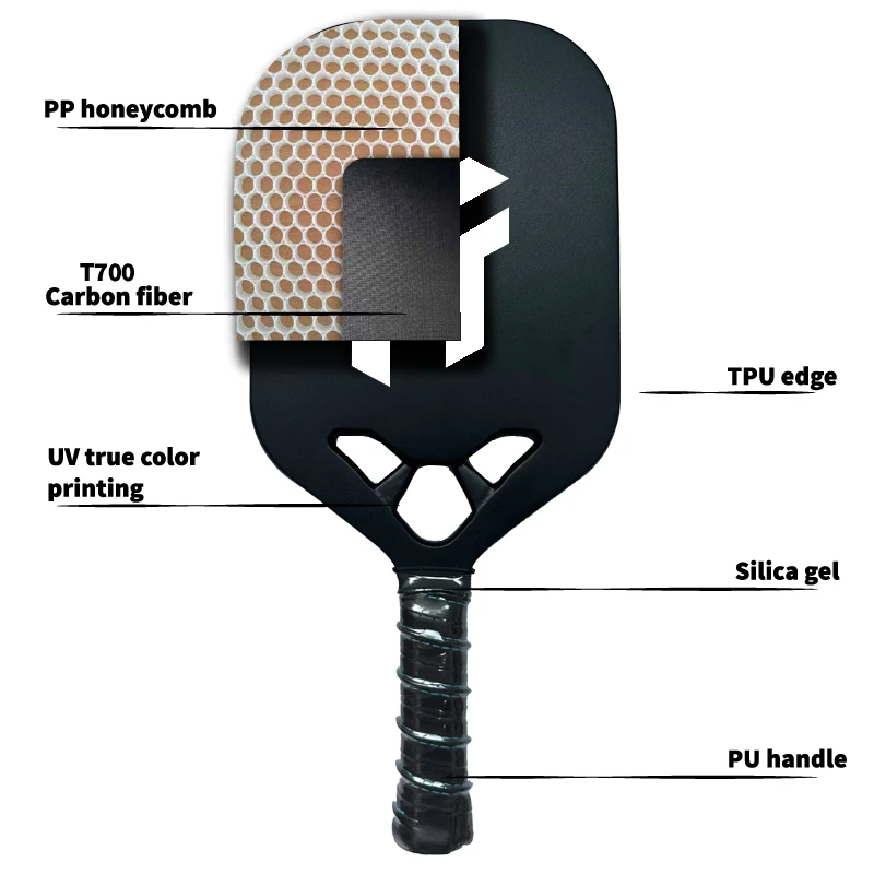 Pickleball Paddle, T700 Carbon Fiber Surface Namibia - View #9