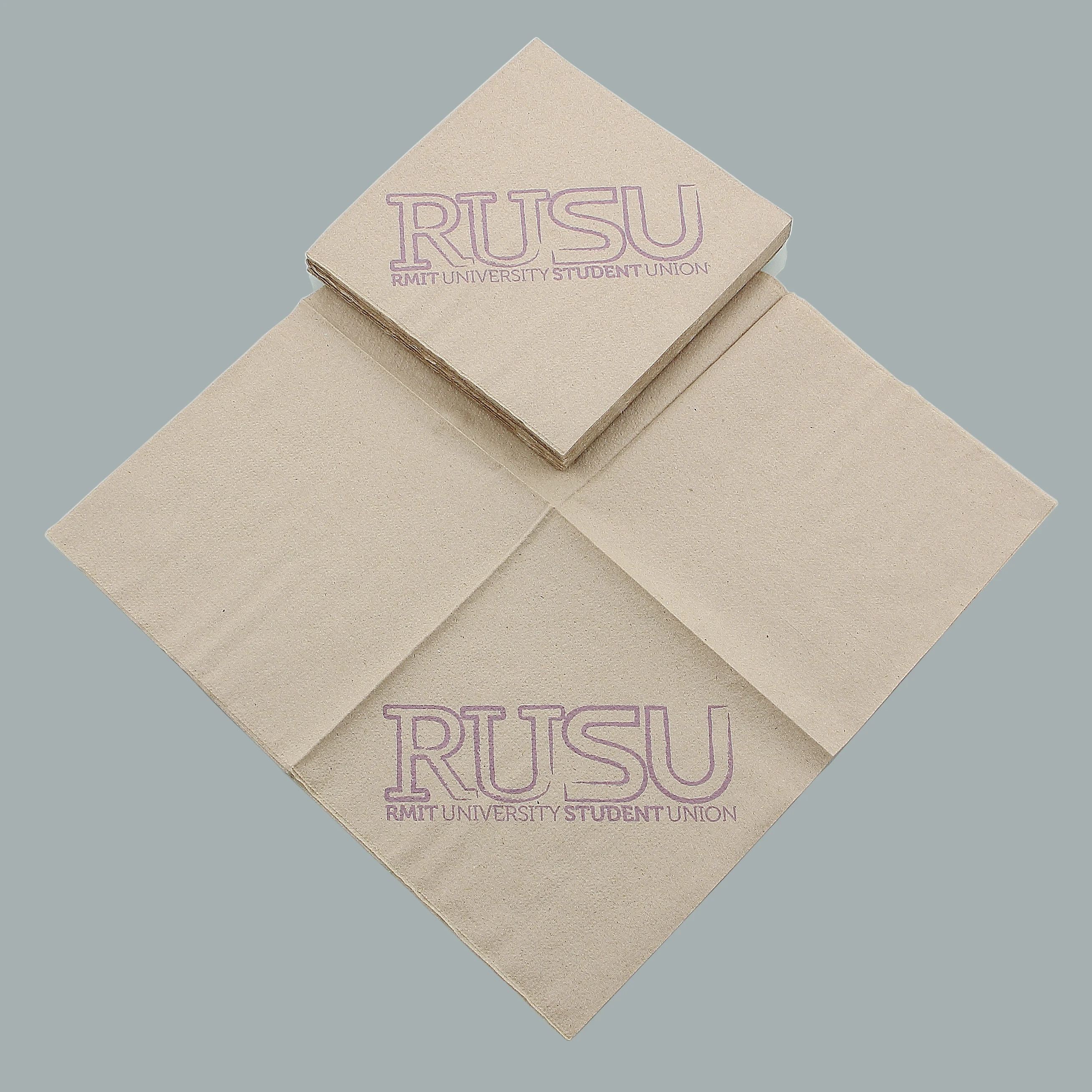 Natural Color Paper Napkin Brown Napkin Paper Brown Bamboo Paper Napkin Food Safe Quality