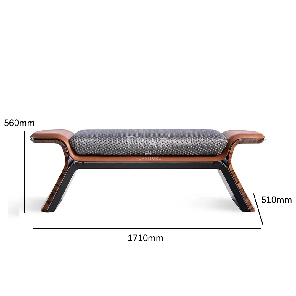 product aura rest stool   luxe bed bench ottoman seat-6