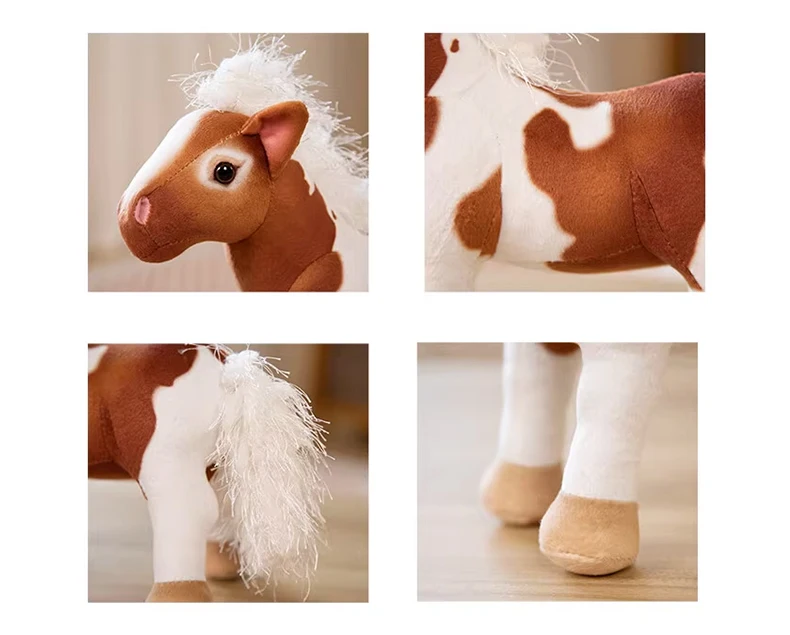 Custom Cute Horse Stuffed Animal Plush Toys Soft Stuffed Toy Pony For
