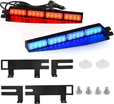 red and blue strobe lights for cars