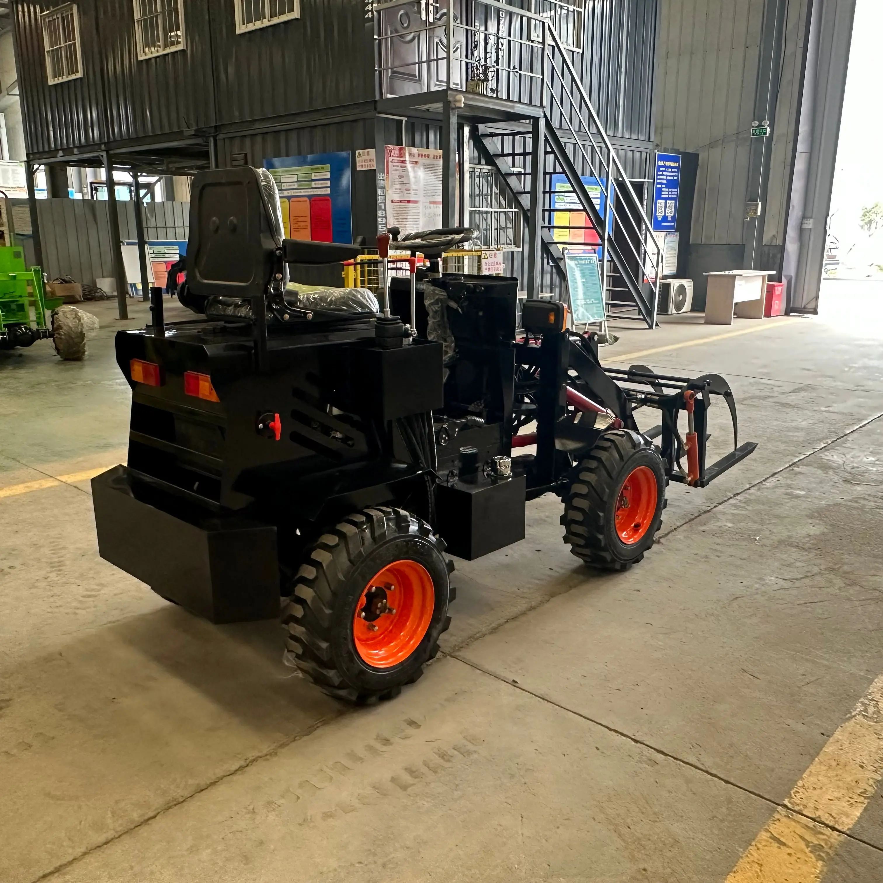 Mini Backhoe Loader Hydraulic 4x4 Loader Electric Battery Operated Loader