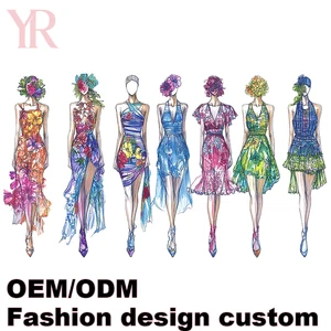 Custom Clothing Made in China Factory Direct Sales Support Sampling Design and Brand Establishment Summer Dress