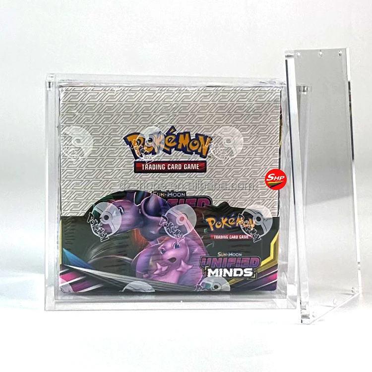 Custom Acrylic Booster Box Display Case with Magnet Pokem Poke Mon MTG  Trading Card Game Ultra Premium Collection Booster Box