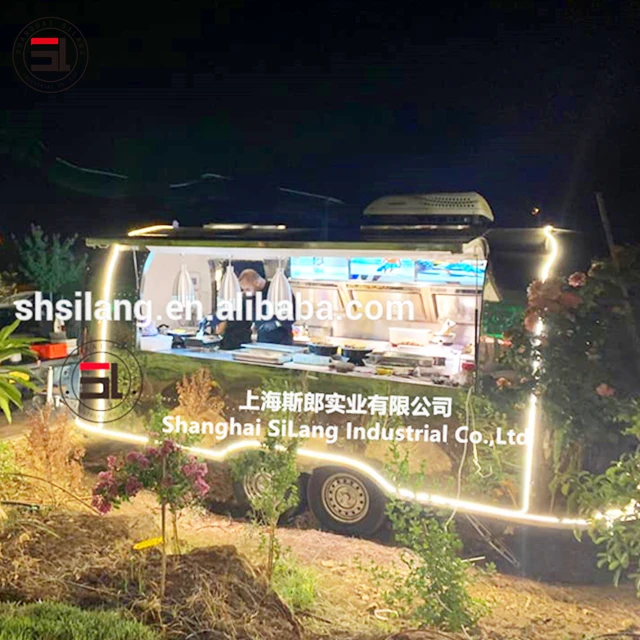 Silang  Street franchise features fully customizable coffee drinks ice cream fried food in a removable gourmet trailer supplier