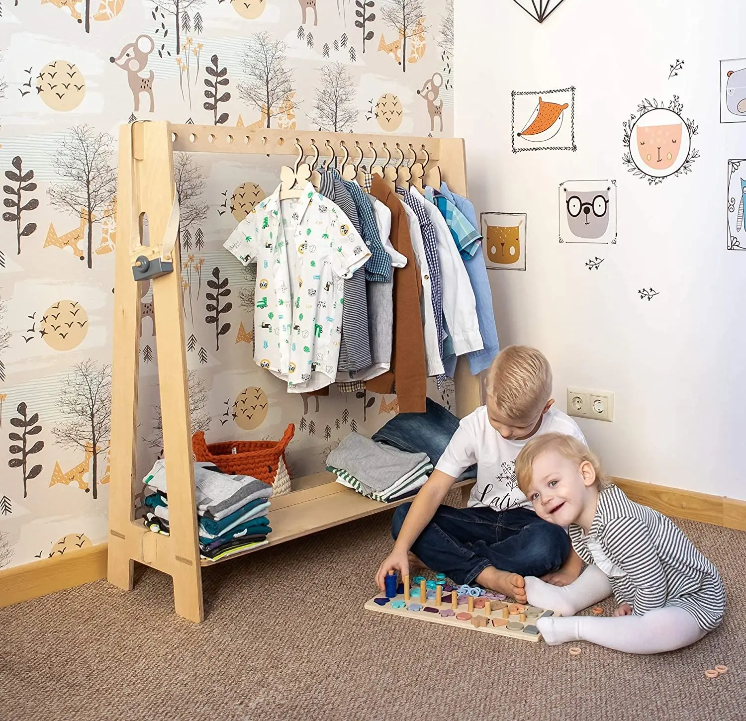 Dress A Frame Clothes Rack Diy Modular Bedroom Wardrobe Kids Dress