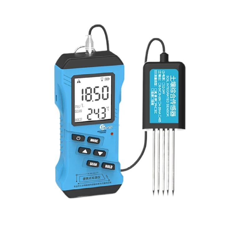 Sentec LCD Display Digital Soil Moisture and Temperature NPK 7 in 1 pH and Ec Probe Sensor for Soil