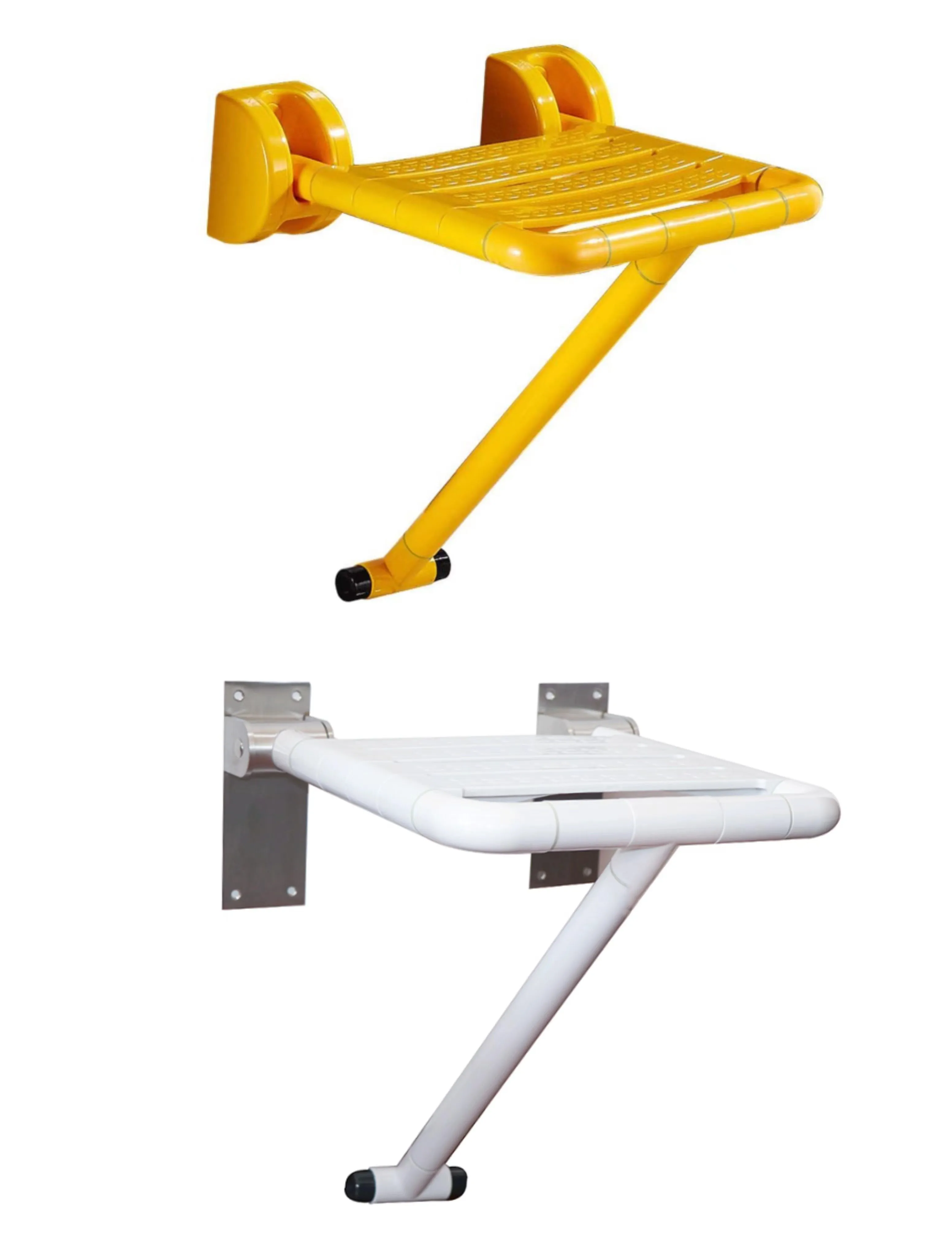 Wall Mounted Bath Hower Chairs Folding Shower Seat With Armrest Shower