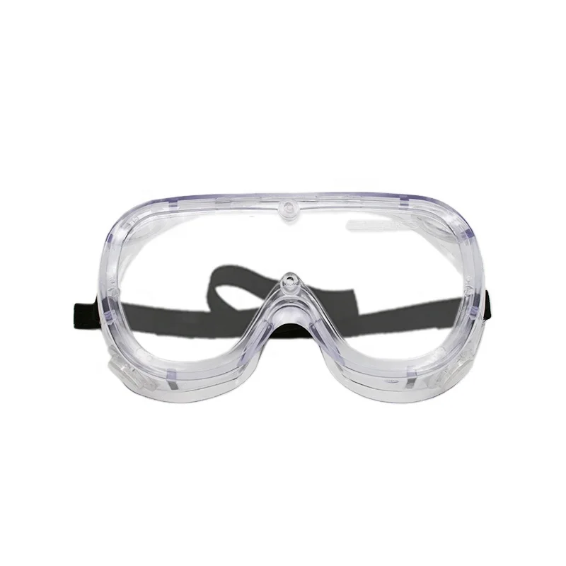 Indirect Ventilation Clear Blue Body Indirect Vent Goggle Clear Lens Anti-Scratch Anti-Fog Coating