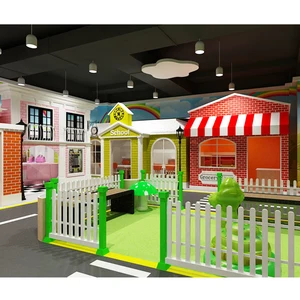 Children Indoor Plastic Playhouse Amusement Park Naughty Fort Indoor Playground for Kids