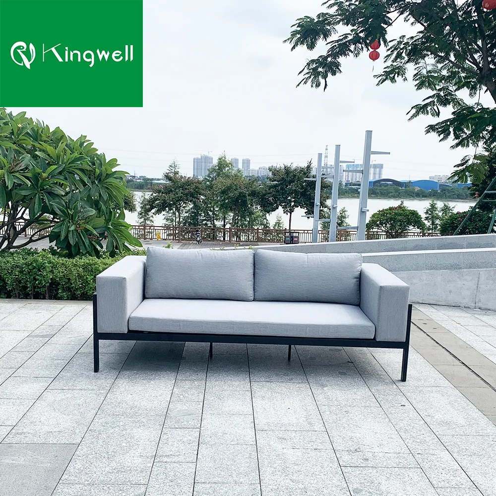Factory Price Wholesale All Weather Aluminum Outdoor Patio Furniture Garden Lounger Sofa Set for Hotel