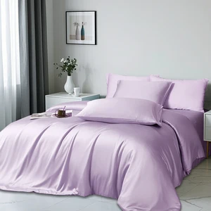 Wholesale Luxury Duvet Cover and Bed Set New Design King and Queen Size Breathable 100% Bamboo Fabric