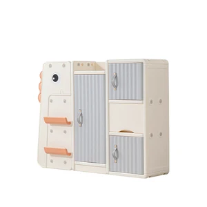 Popular Design Plastic Dinosaur Toy Storage Cabinet for Kids for Living Room Supermarket and Kindergarten Use