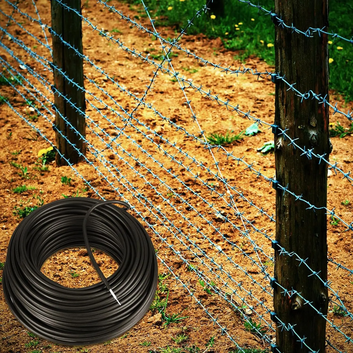 Electric Fence Wire Double Insulated Underground Hard Cable Underground Cable Spooled On Plastic