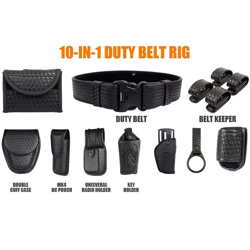 Lightweight Mountaineering Practical Duty Web Belt Adjustable Strap Duty Belt Rig Security Modular Duty Belts with Pouches