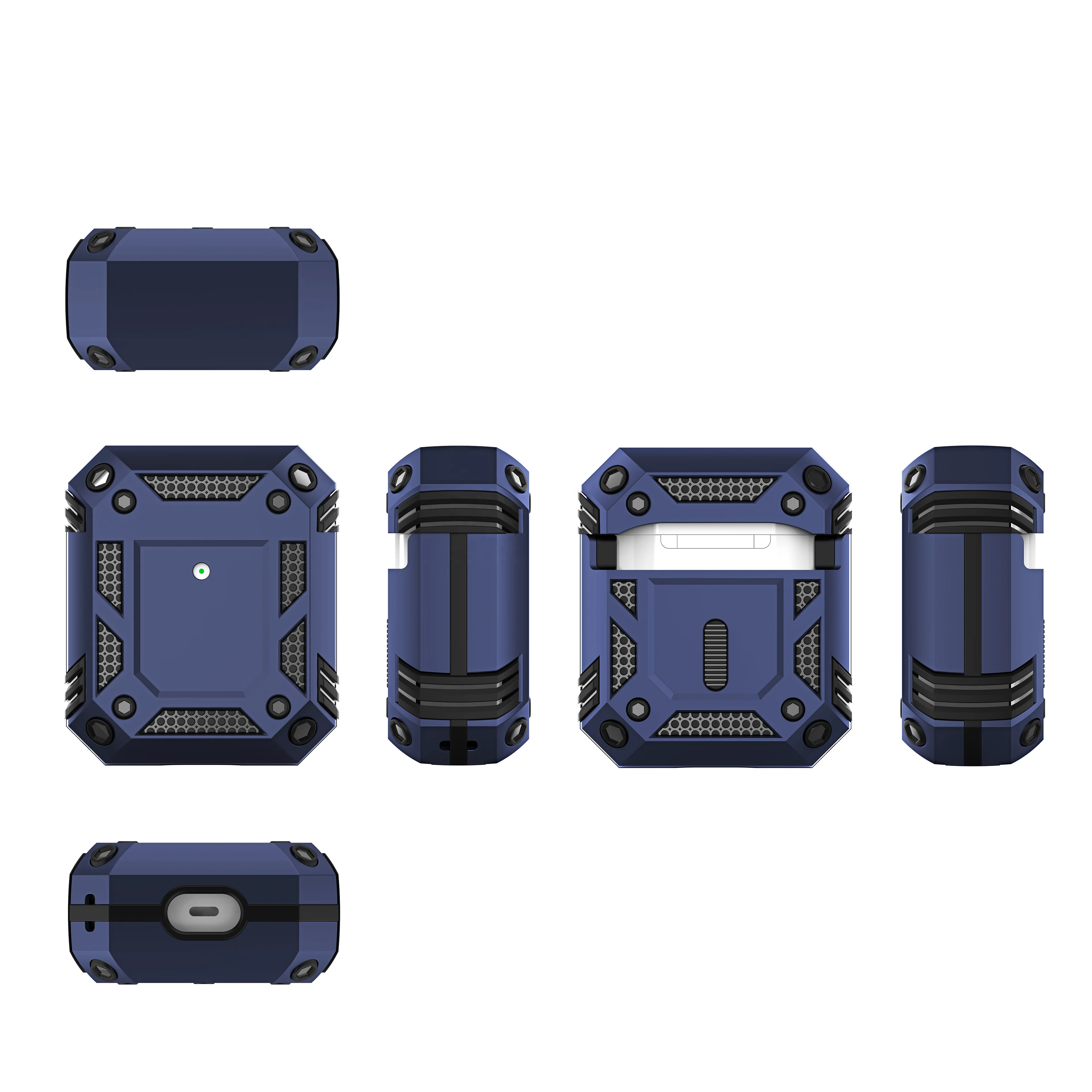 ТПУ + ПК 2 в 1 противоударный чехол беспроводные наушники чехол для Apple Airpods 2 1 наушник защитный чехол Coque