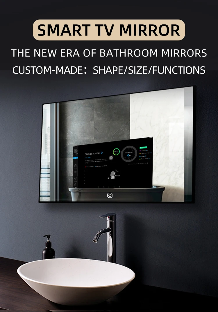 Kaho Ip44 Touch Screen Bathroom Defroster Barber Shop Mirrors With Led ...