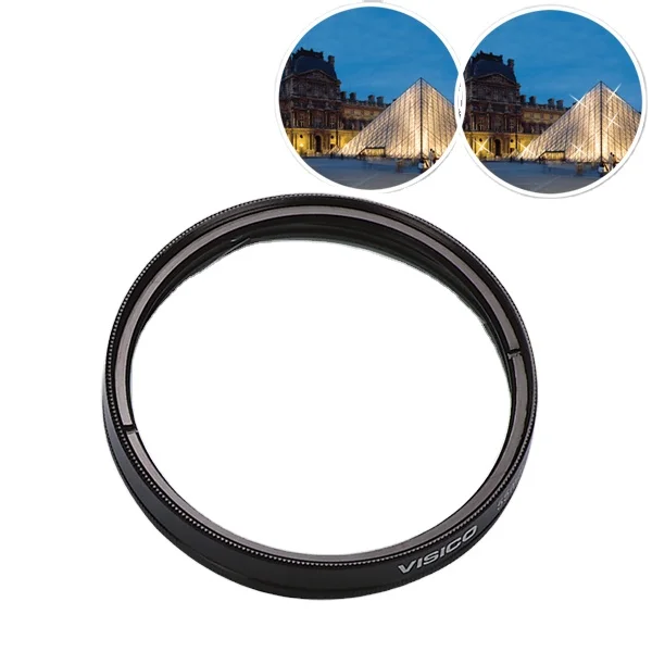 
 77 мм Поворотный Звездный фильтр 4 точки Звездный фильтр 8 точек Звездный фильтр набор для Olympus DSLR камер  