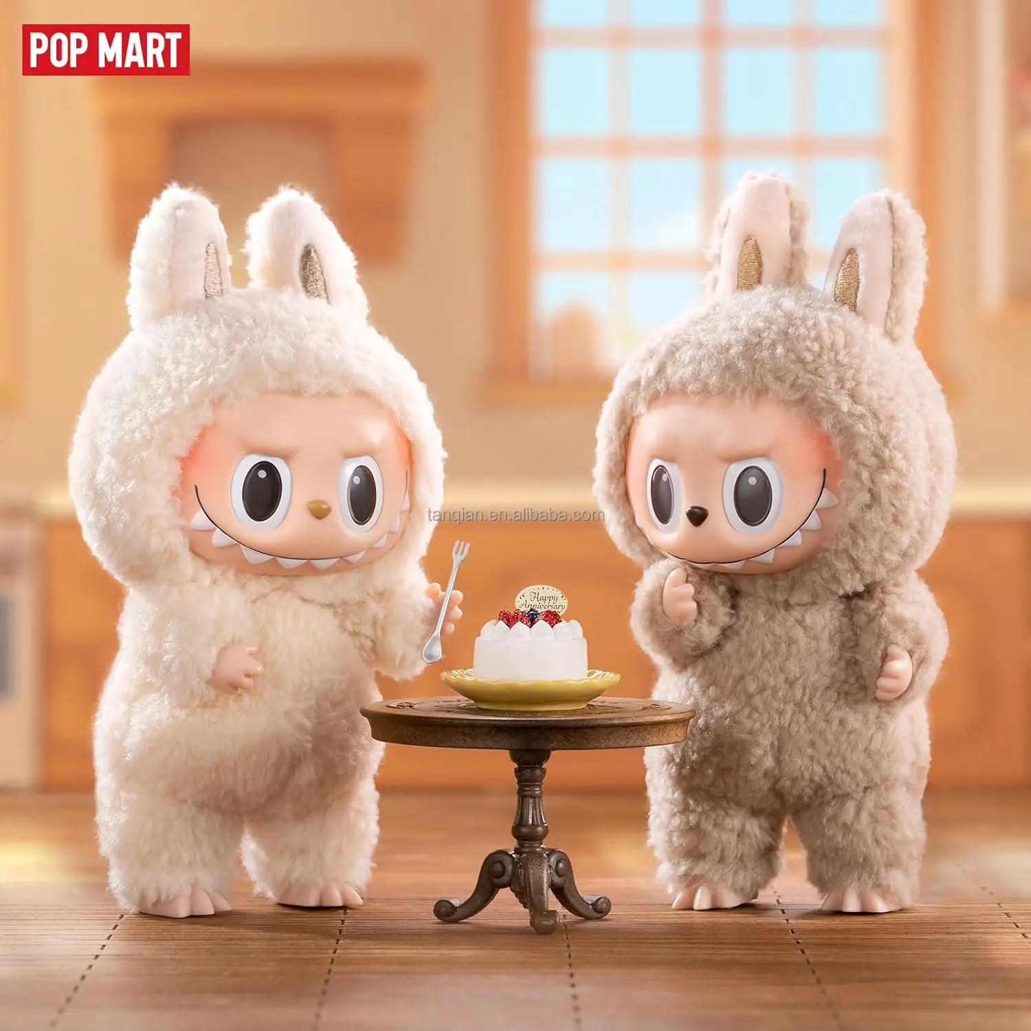 キーホルダー・アクリルキーホルダー POP MART Labubu MACARON Lychee Berry Kasing Lung - Lychee Berry (Labubu Exciting Macarons, Pop