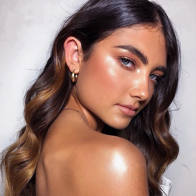 Набор для профессионального макияжа блестящий стойкий спрей Осветляющий Увлажняющий жидкий Хайлайтер с фирменной этикеткой без логотипа