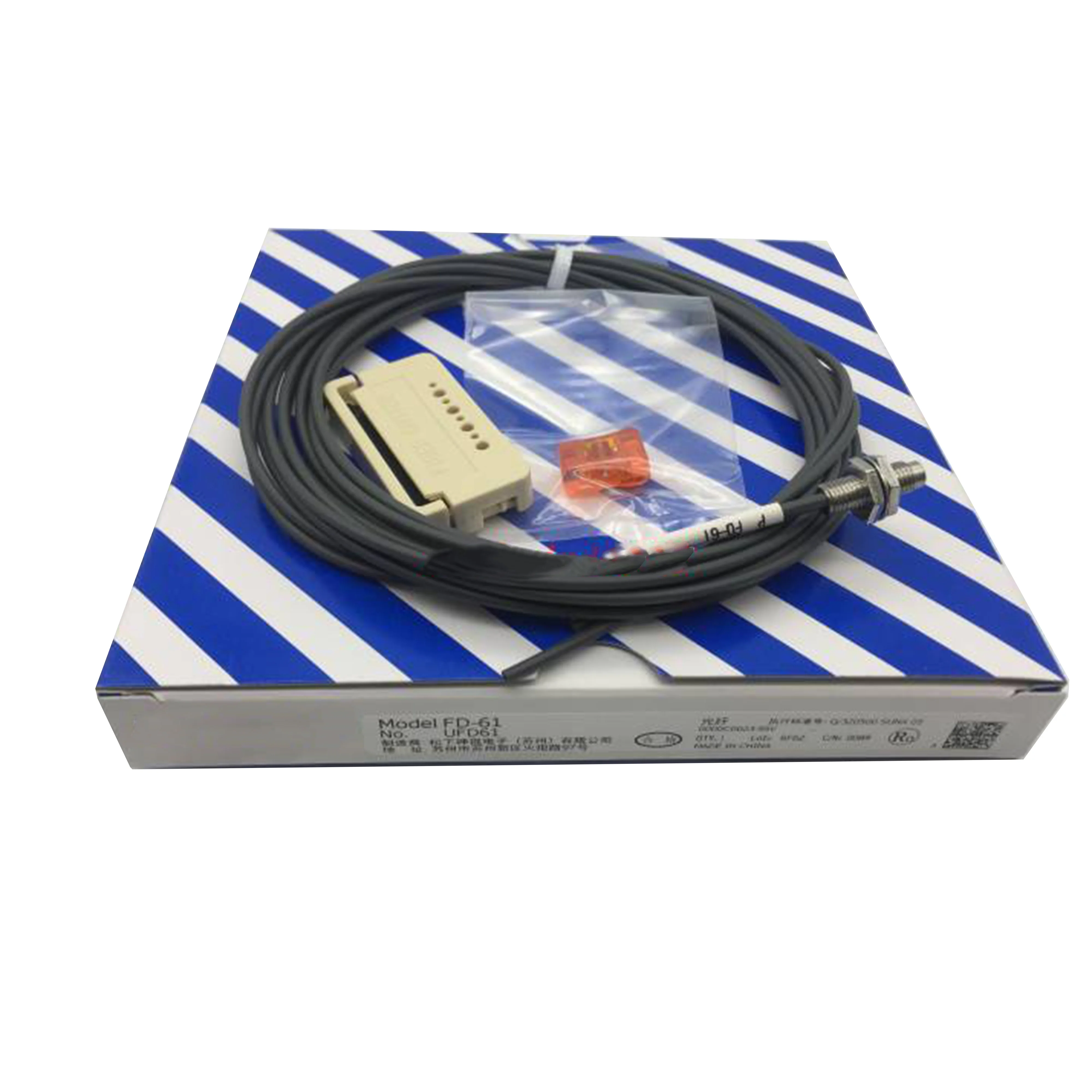 New Original FD-61 Fiber Optic Sensor, FD SeriesHigh sensitivity, stable signal detection. Easy installation and adjustment. Applied for object counting, position detection and industrial automatic production control.