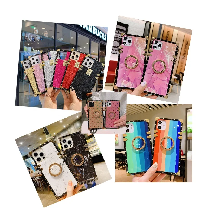 Luxury Marble Cases for iphone women glitter phone cases for iphone 11 12 pro max 13 xs max 7 8plus x
