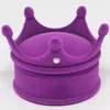 Púrpura corona caja 6.5x6.5x4.7cm