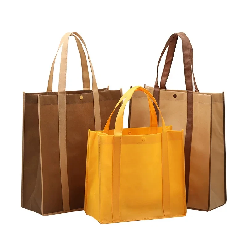 High Grade Reusable Tote Non-Woven Shopping Bag Eco-Friendly PP Laminated Wholesale