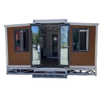 Factory prefabricated houses free shipping expandable container house with 3 bedrooms for sale