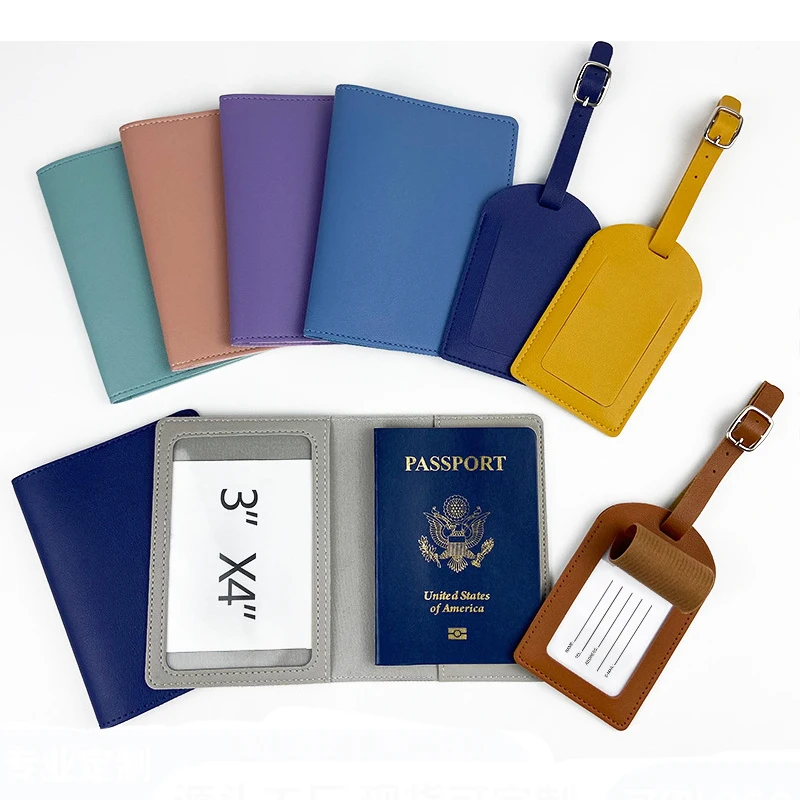 Customizable Personalized Logo High Quality Pu Leather Passport Holder ...