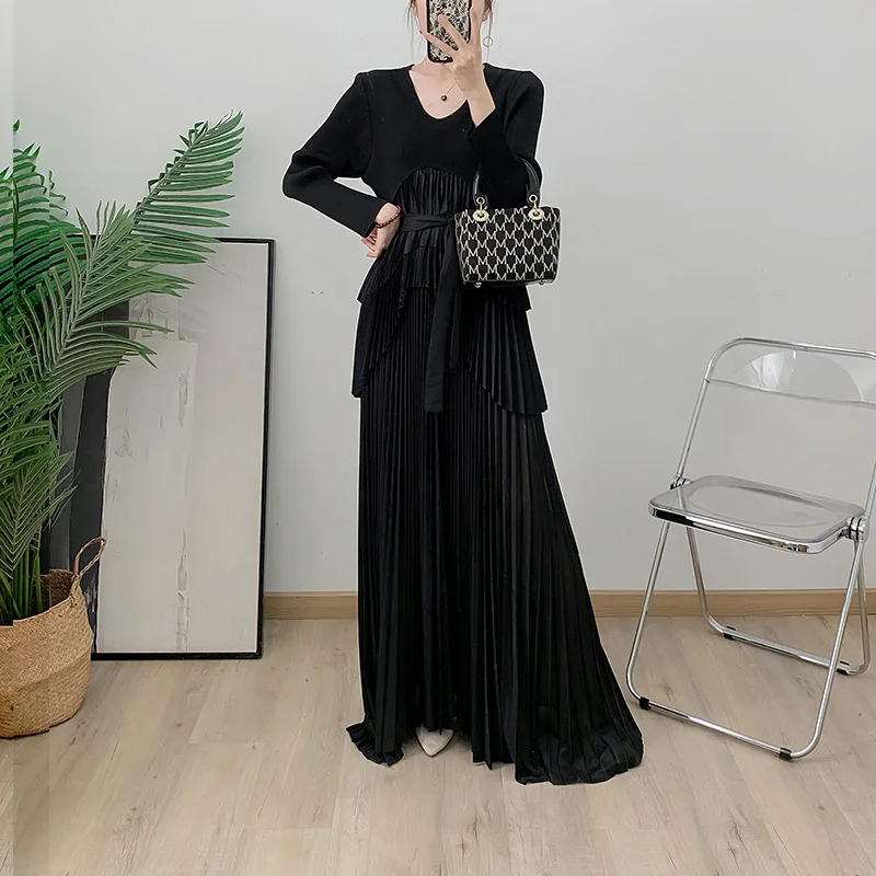 Shop Extra Long Floor-Length Evening Dress High-End Design
