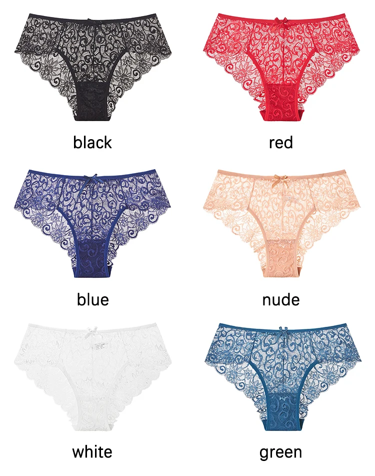 Wholesale Women's Lace Panties Female Underwear Sexy Woman Cheap Briefs ...