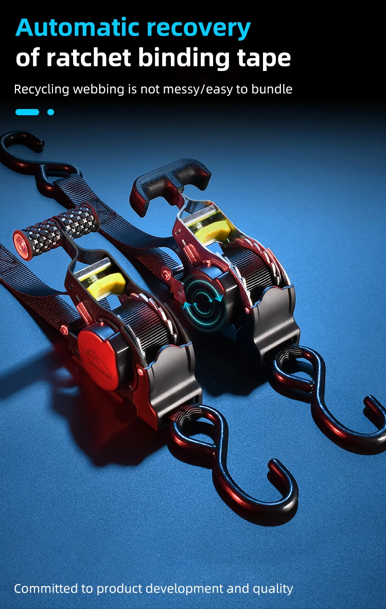 Double-hook barbed wire tensioner complete set of cargo securing straps wholesale price container cargo binding straps