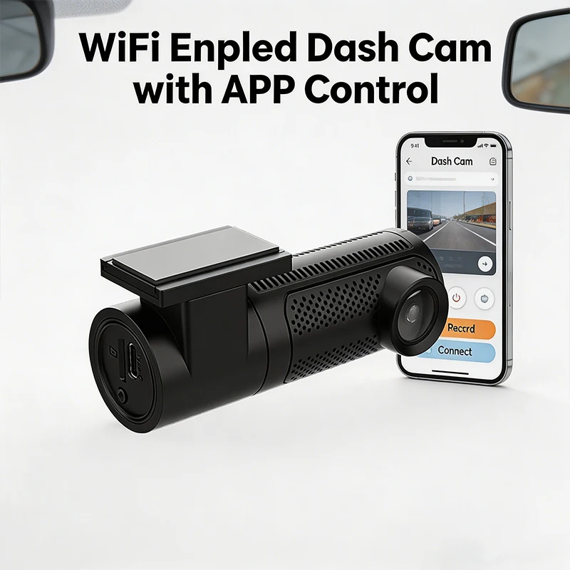 VIEVGUARB VS110 Dash Cam Loop Recording G-Sensor App Control 4K FHD WiFi Dual Lens 150 Angle Built-in GPS