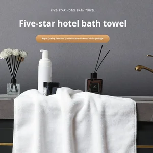 Five-Star Hotel Bath Towels All Cotton Quick-dry Square Solid Color Home Use Wholesale Beauty Salon Linens