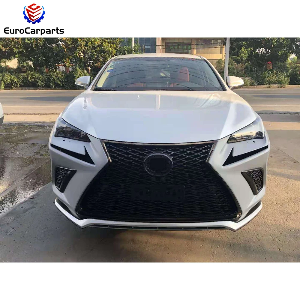 Front Bumper With DRL for LEXUS NX300 2015-2017 Upgrade to 2018y F Sport Style Front Bumper Car Accessories Auto Tuning Parts