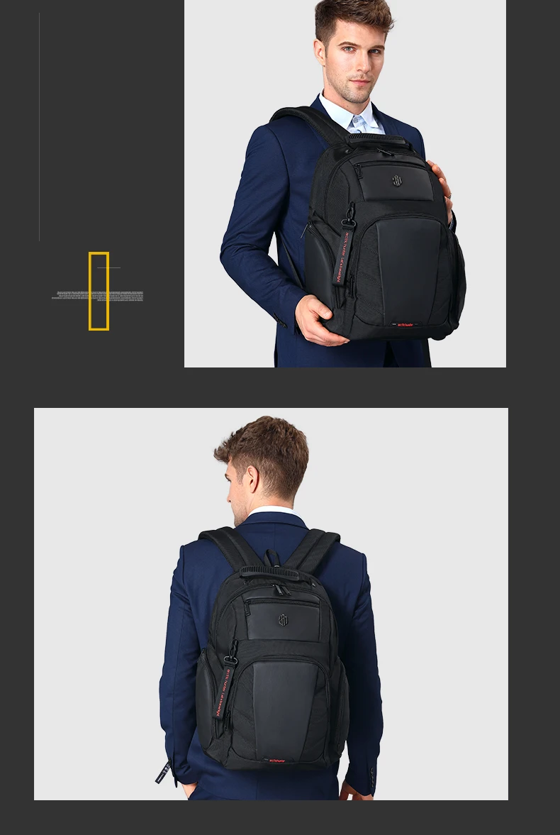 Arctic hunter RFID USB Men's backpack Business Travel laptop Backpack large capacity backpack mochilas para mujer