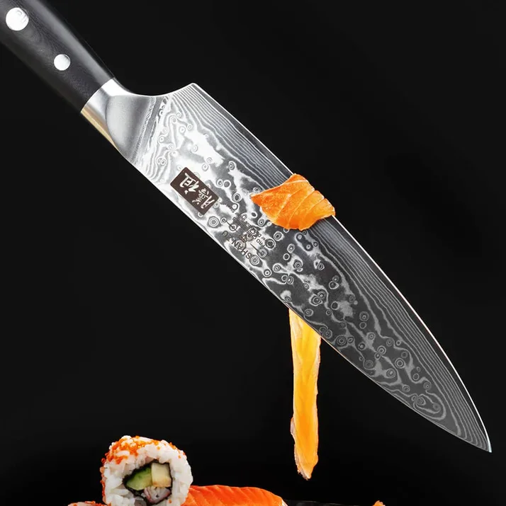 shan zu chef couteau vg10 67 couches japonais damas cuisine