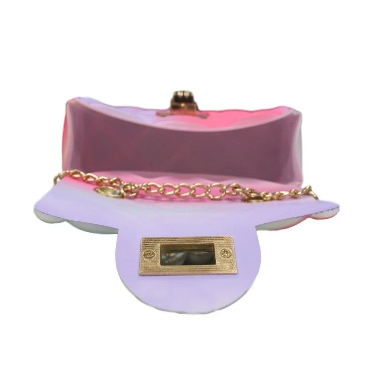 Summer Jelly Bag Fashion waterproof Colorful PVC Mini handbags Kids Wholesale Small Crossbody bag for women girl jelly purses