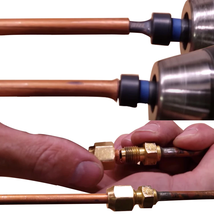 5pcs Copper Pipe Tubing Expander Flare Spin Tool Drill Bit Kit For