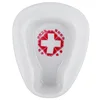 One-piece cross toilet basin