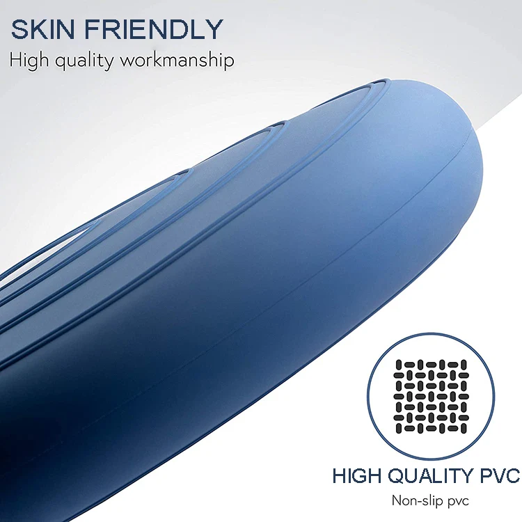 Прямая Заводская поставка, круглый мягкий надувной массажный Балансирующий диск для йоги с бесплатным ручным насосом