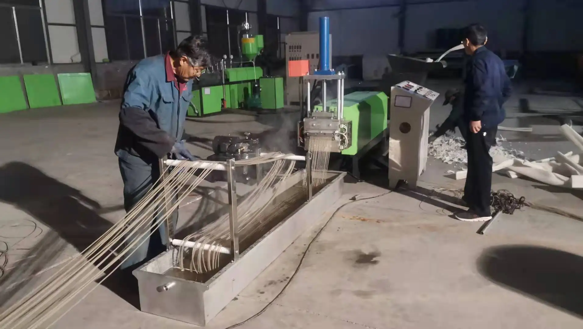 Pe Foam Scrap Recycling Machine Foamed Pe Plastic Recycling Extruder Granulator Machine