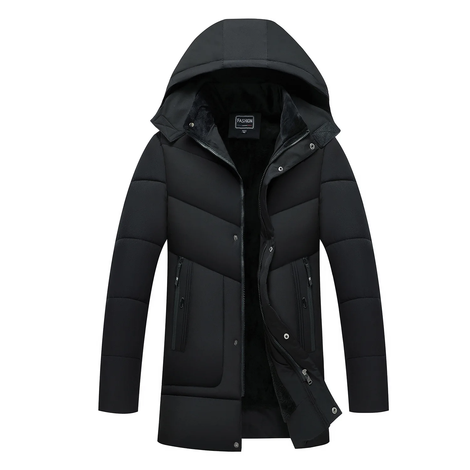 2022 Thick Warm Winter Parka Men Hooded Men Winter Jacket Coat Cargo ...